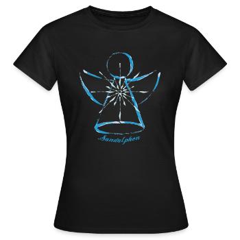 Erzengel Sandalphon - Frauen T-Shirt - Schwarz - Vorne - AI Model Female 172 dark (172cm)