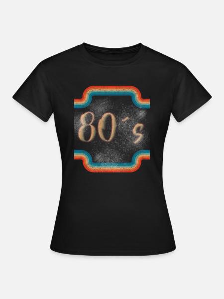 80s ohne - Frauen T-Shirt - Schwarz