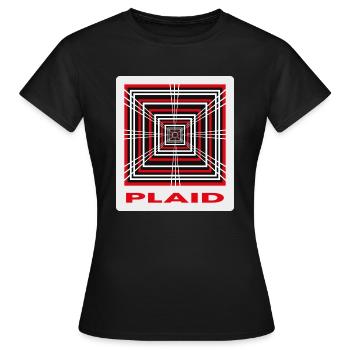 Plaid - Elektrisch - E Auto - Frauen T-Shirt - Schwarz - Vorne - AI Model Female 172 dark (172cm)