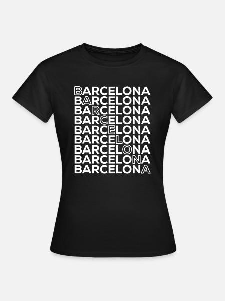 Barcelona - Koszulka damska - czarny