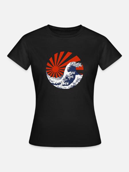 Kanagawa Rising Sun - Women's T-Shirt - black