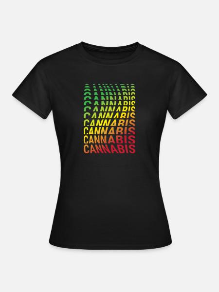 Cannabis Cannabis Rasta - Frauen T-Shirt - Schwarz