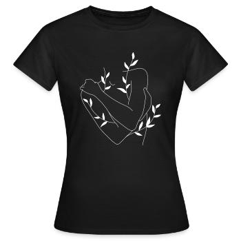 Corps en croissance - T-shirt Femme - noir - Devant - AI Model Female 172 dark (172cm)
