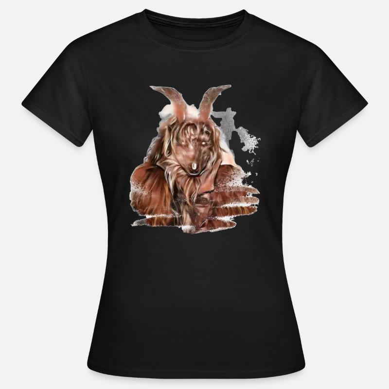 Krampus Percht Devil 2314 - T-shirt Femme - noir