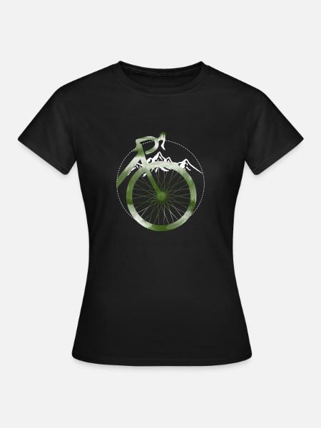 Gravel, mountain biking, passion cycling, cyclist - Women's T-Shirt - black