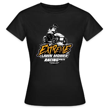 Tracteur de pelouse - Course de tracteurs de pelouse - T-shirt Femme - noir - Devant - AI Model Female 172 dark (172cm)