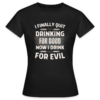 Blague blague en anglais - T-shirt Femme - noir - Devant - AI Model Female 172 dark (172cm)