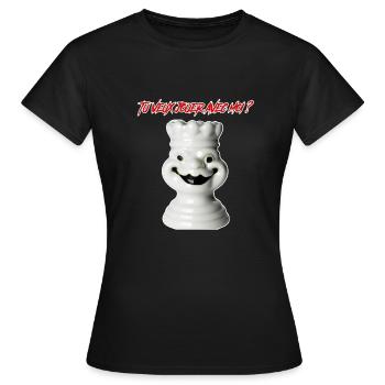 Tu veux jouer avec moi ? - T-shirt Femme - noir - Devant - AI Model Female 172 dark (172cm)