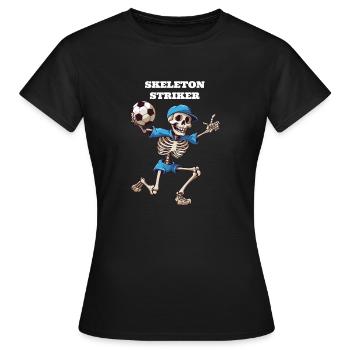 Skeleton Striker T-shirt - T-shirt Femme - noir - Devant - AI Model Female 172 dark (172cm)