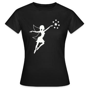 fairy - Women's T-Shirt - black - Front - AI Model Female 172 dark (172cm)
