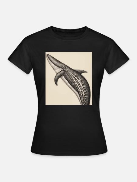 Anatomie der Wale - Frauen T-Shirt - Schwarz