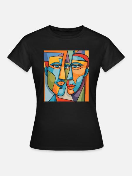Abstract portrait - Women's T-Shirt - black