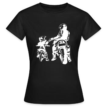 Crâne de hors-la-loi Gangs d’autoroutes Mort de motard - T-shirt Femme - noir - Devant - AI Model Female 172 dark (172cm)