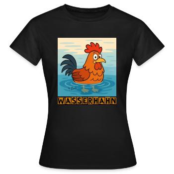 Wasserhahn by Rico Beck - Frauen T-Shirt - Schwarz - Vorne - AI Model Female 172 dark (172cm)