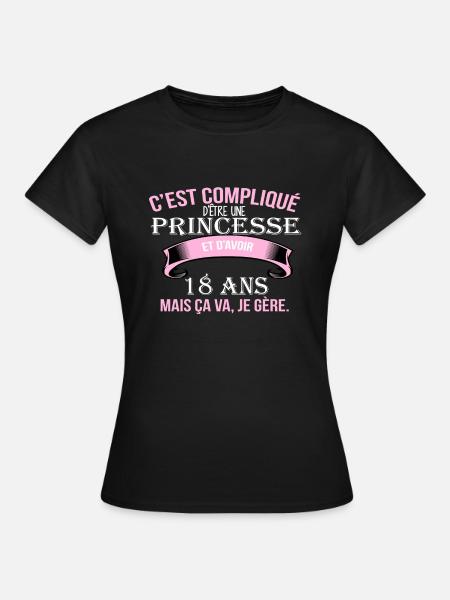 18 ans - T-shirt Femme - noir