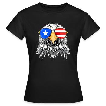 Porto Rico - T-shirt Femme - noir - Devant - AI Model Female 172 dark (172cm)
