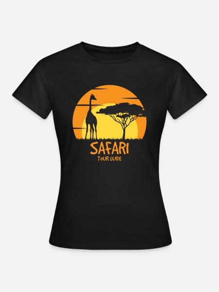 Safari Reiseführer - Frauen T-Shirt - Schwarz
