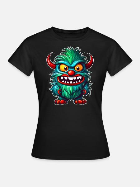 Ugly Monster - Frauen T-Shirt - Schwarz