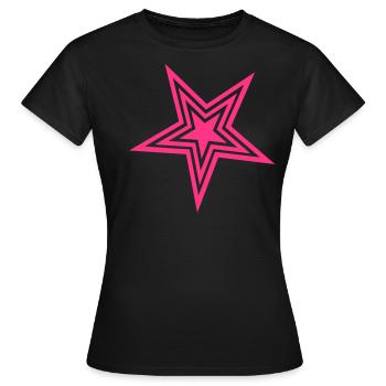 star - T-shirt Femme - noir - Devant - AI Model Female 172 dark (172cm)