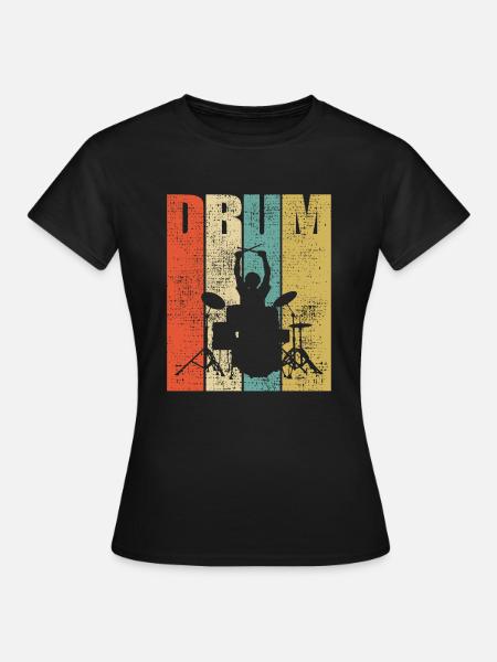 Drums Drummer Drumline drumsticks - Women's T-Shirt - black