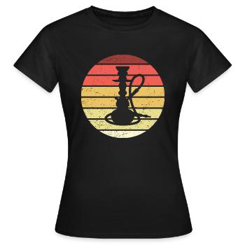 Pipe à eau Retro Style Vintage - T-shirt Femme - noir - Devant - AI Model Female 172 dark (172cm)