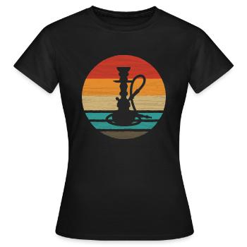 Pipe à eau Retro Style Vintage - T-shirt Femme - noir - Devant - AI Model Female 172 dark (172cm)