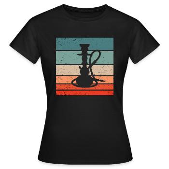 Pipe à eau Retro Style Vintage - T-shirt Femme - noir - Devant - AI Model Female 172 dark (172cm)