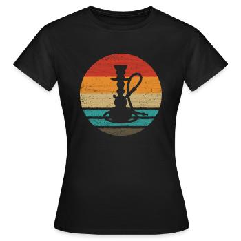 Pipe à eau Retro Style Vintage - T-shirt Femme - noir - Devant - AI Model Female 172 dark (172cm)