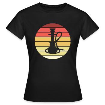 Pipe à eau Retro Style Vintage - T-shirt Femme - noir - Devant - AI Model Female 172 dark (172cm)