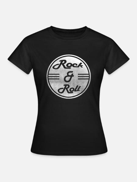 Rock & Roll - Frauen T-Shirt - Schwarz