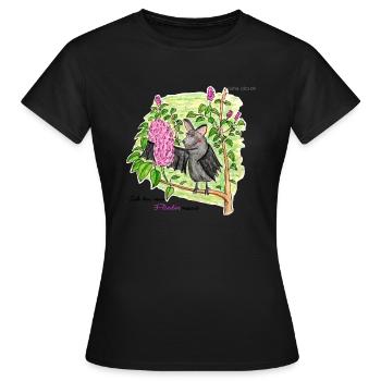 Souris lilas - T-shirt Femme - noir - Devant - AI Model Female 172 dark (172cm)