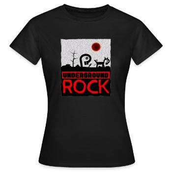 Underground Rock - Frauen T-Shirt - Schwarz - Vorne - AI Model Female 172 dark (172cm)
