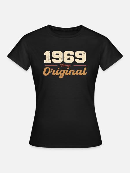 1969 Vintage Jubiläum Retro Geschenk 1969 - Frauen T-Shirt - Schwarz