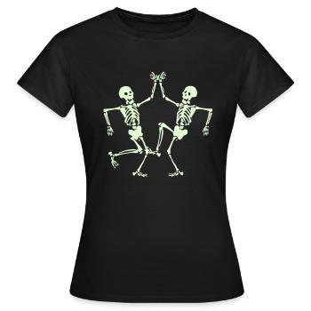 Danse de la mort - T-shirt Femme - noir - Devant - AI Model Female 172 dark (172cm)