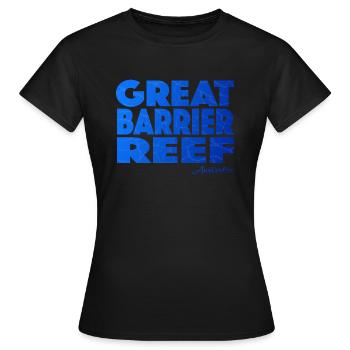 GRANDE BARRIÈRE DE CORAIL - T-shirt Femme - noir - Devant - AI Model Female 172 dark (172cm)