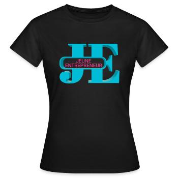 Jeune entrepreneur - T-shirt Femme - noir - Devant - AI Model Female 172 dark (172cm)