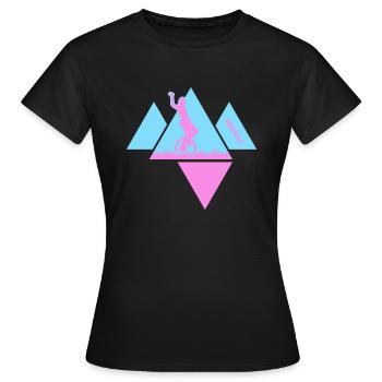 Unicycle UNICYCLE-Fille Unicycle StreetArt - T-shirt Femme - noir - Devant - AI Model Female 172 dark (172cm)