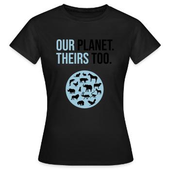 le bien-être des animaux - T-shirt Femme - noir - Devant - AI Model Female 172 dark (172cm)
