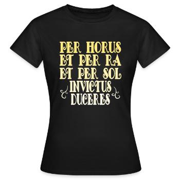 per horus - T-shirt Femme - noir - Devant - AI Model Female 172 dark (172cm)