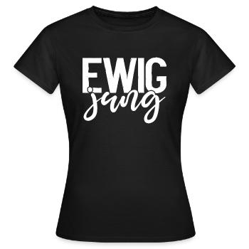 Ewig jung - Geburtstagsgeschenk - Frauen T-Shirt - Schwarz - Vorne - AI Model Female 172 dark (172cm)