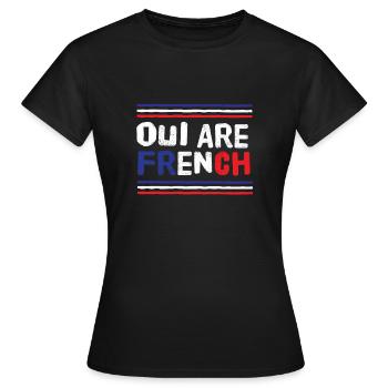 Ja, sind Franzosen - Frauen T-Shirt - Schwarz - Vorne - AI Model Female 172 dark (172cm)