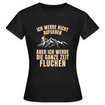Ich werde nicht Aufgeben MTV Fahrrad Geschenk Bike - Frauen T-Shirt - Schwarz - Vorne - AI Model Female 172 dark (172cm)