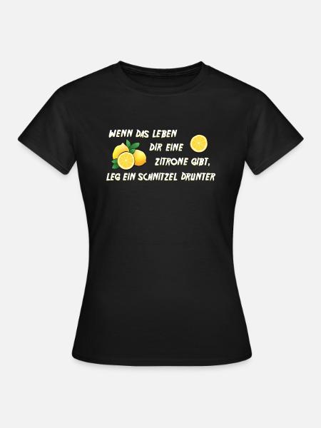 Zitrone - Frauen T-Shirt - Schwarz