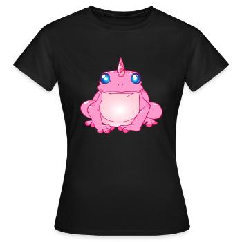 frog - Women's T-Shirt - black - Front - AI Model Female 172 dark (172cm)