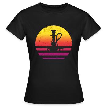 Pipe à eau Retro Style Vintage - T-shirt Femme - noir - Devant - AI Model Female 172 dark (172cm)