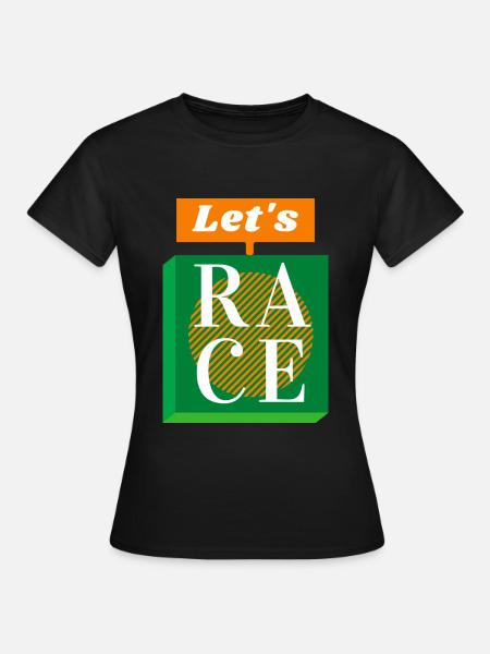Das Rennen - Frauen T-Shirt - Schwarz