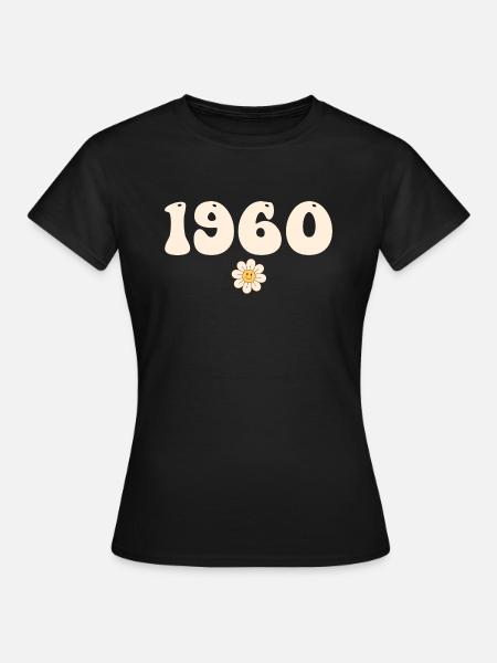 1960 - Geschenk geboren 1960 - Frauen T-Shirt - Schwarz