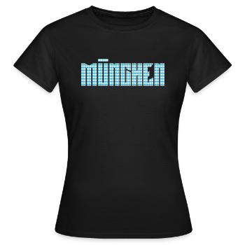 Mein München - Frauen T-Shirt - Schwarz - Vorne - AI Model Female 172 dark (172cm)