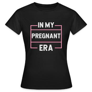 Schwangerschaft Schwanger Baby Familie Frauen - Frauen T-Shirt - Schwarz - Vorne - AI Model Female 172 dark (172cm)