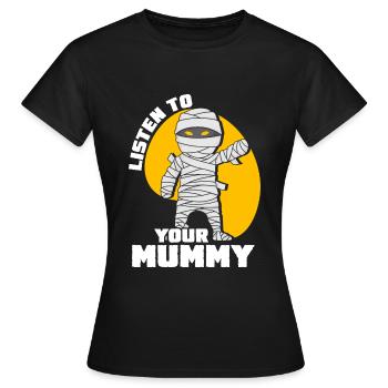 Mummy Creepy Mummies - Women's T-Shirt - black - Front - AI Model Female 172 dark (172cm)
